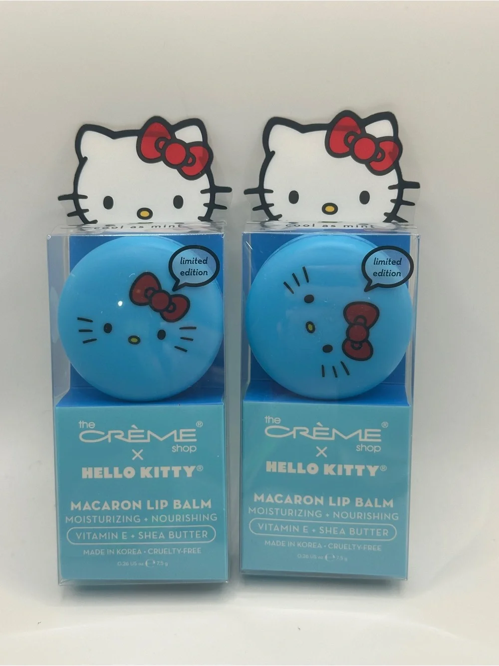 The Crème Shop x Hello Kitty Blue Macaron Lip Balm (Set of 2)